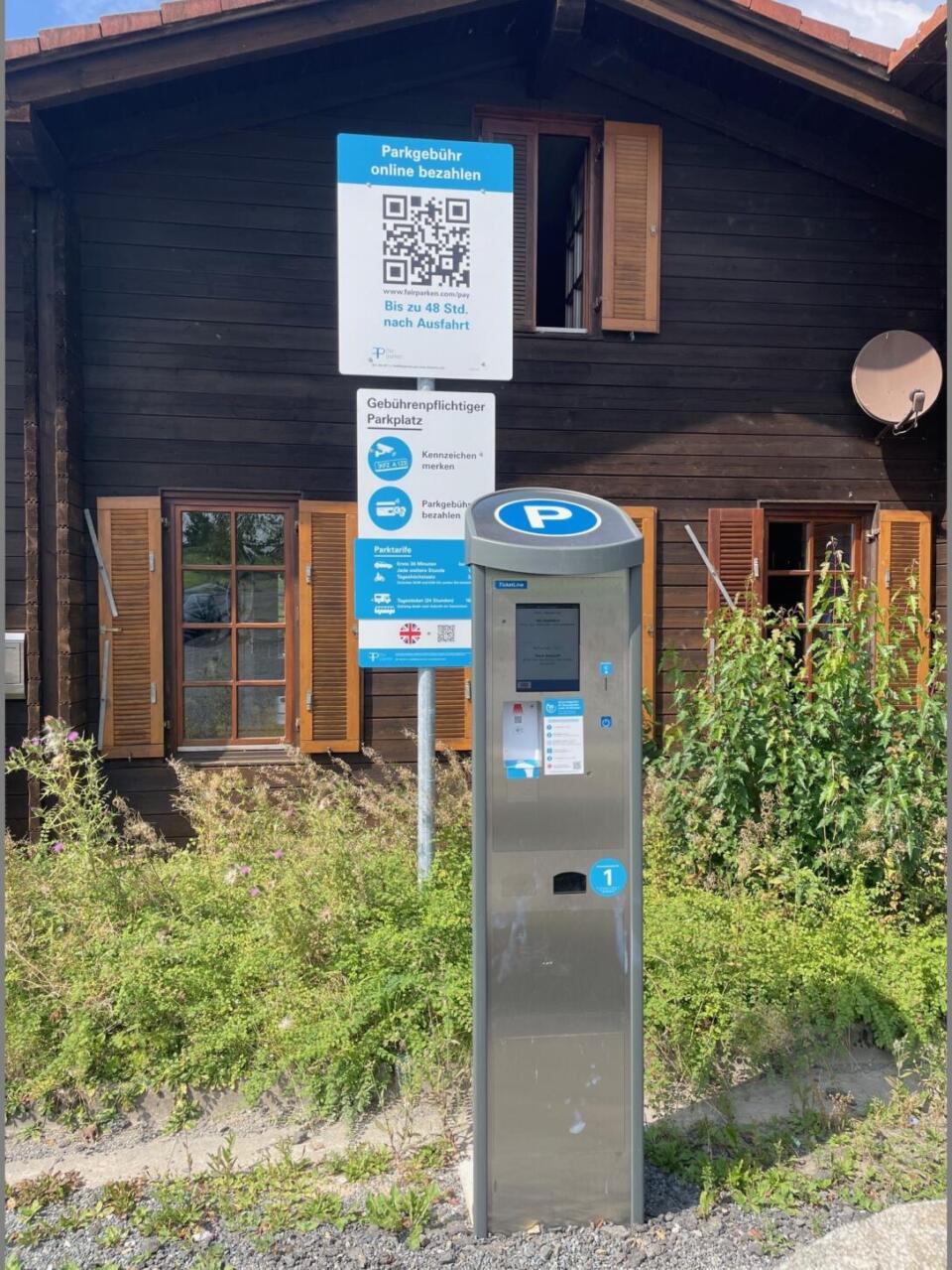 Automat am Parkplatz